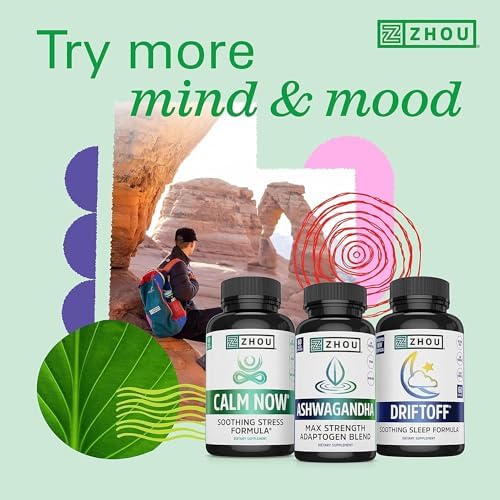 ZHOU Neuro-Peak - Brain Vitamins - 30 Veggie Capsules (Pack of 1) | Brain Supplements for Memory and Focus, Nootropic for Men & Women, Support Pill Adults