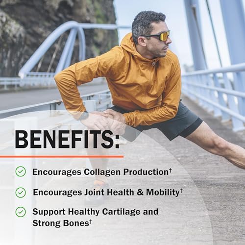 Glucosamine Chondroitin MSM Joint Support Supplement, 90 Capsules | Turmeric & Ginger, Hyaluronic Acid, Collagen, Glucosamine Chondroitin Sulfate for Joint Comfort, Gluten Free, Non GMO