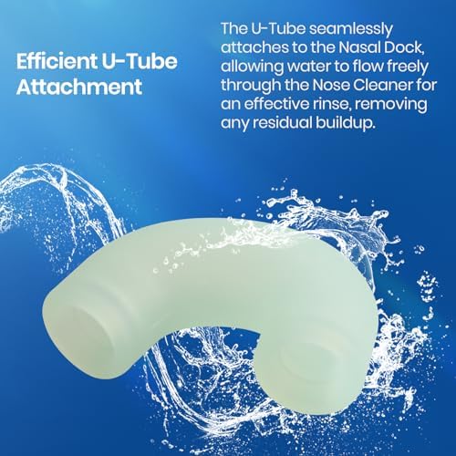 Nasal Irrigation System Cleaning Kit, Compatible with Navage Nasal Irrigation System, Includes C-Clip, U-Tube, 2 Cleaning Brushes