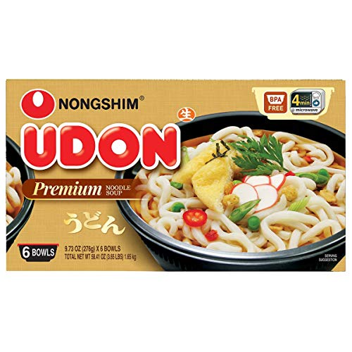 Nongshim Udon Noodle Soup Bowl, 9.73 Ounce (6 Count) (4 Pack)