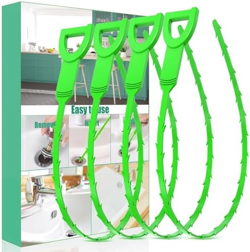 Drain Snake Hair Drain Clog Remover - 3 Pack Shower Sink Unclogger Tool