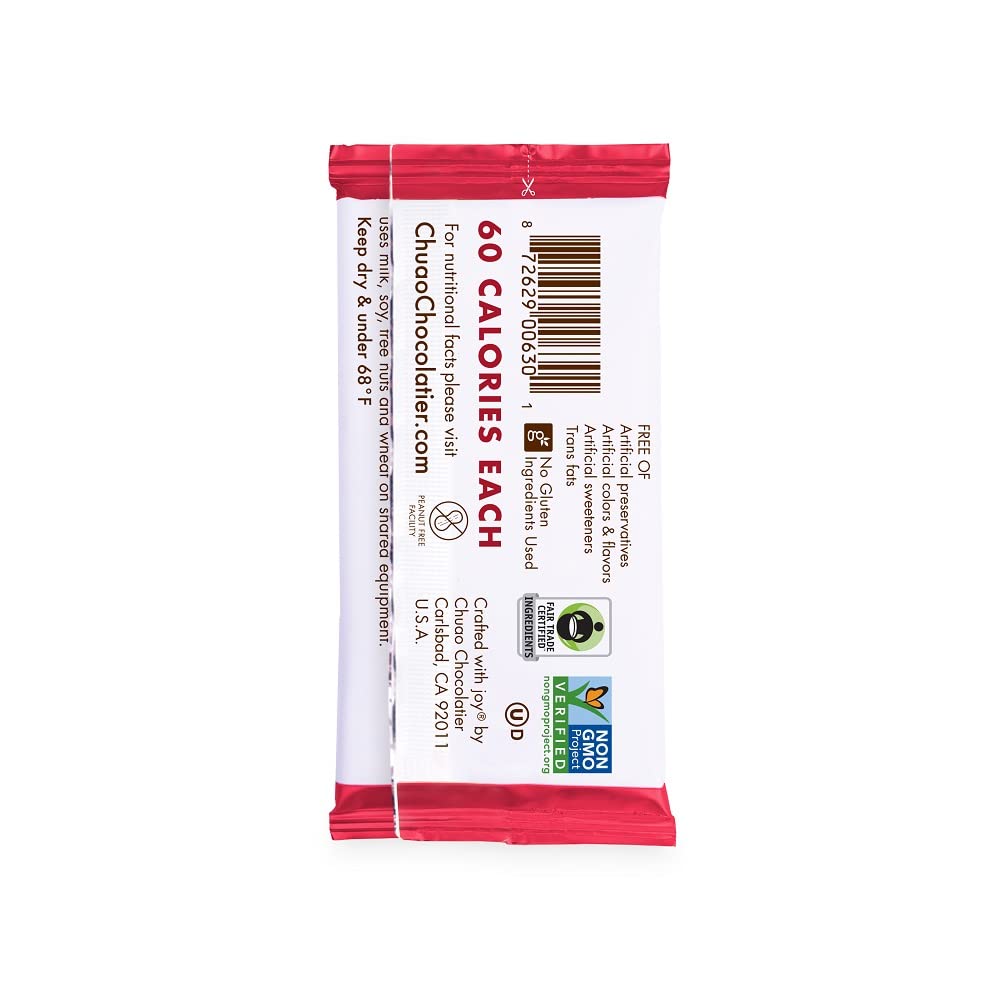 Chuao Chocolatier Salted Chocolate Crunch Dark Chocolate Mini Gourmet Chocolate Bar, 24-Ct. (0.39 oz. each)