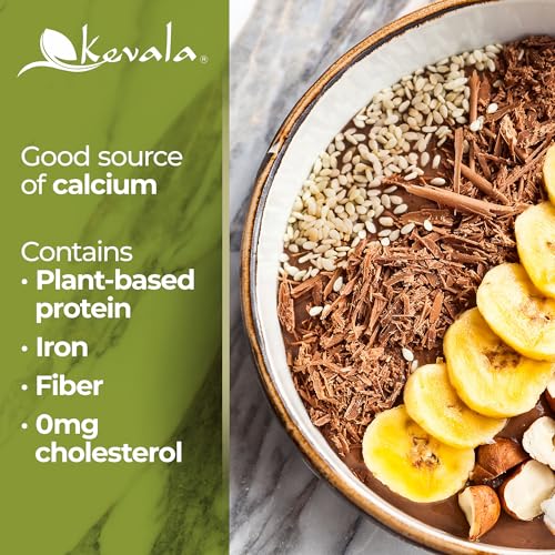 Kevala Raw Sesame Seeds Unhulled: 4 lb, Seeds for Cooking and Baking | Nutritious Snack for Clean Food Lovers, Topping for Pretzels and Bagels