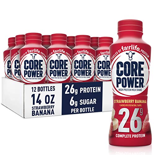 Core Power Fairlife Protein Milk Shakes for Workout Recovery (26g and 42g) | 24 Count