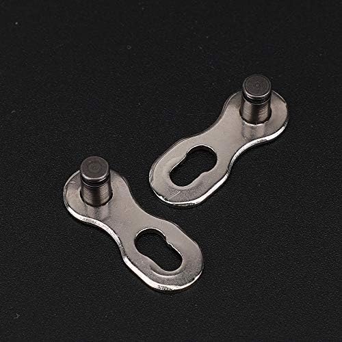 10 Pairs 20pcs Bicycle Missing Link for 6-7-8 Speed Chain, QKURT Professional Reusable Bicycle Chain Link Connector, Steel Bike Chain Link