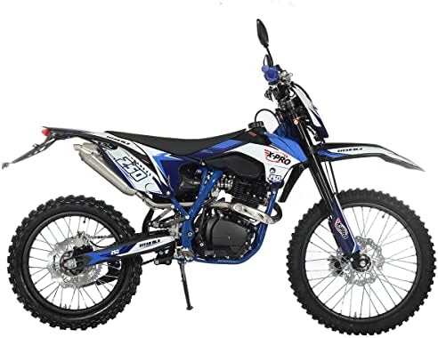 X-PRO Titan DLX 250cc Gas Dirt Bike Pit Bike Adult Bike,Big 21"/18" Wheels, Zongshen Engine! (Green)