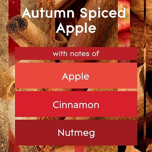 Glade PlugIns Refills Air Freshener, Scented and Essential Oils for Home and Bathroom, Autumn Spiced Apple, 3.35 Fl Oz, 5 Count