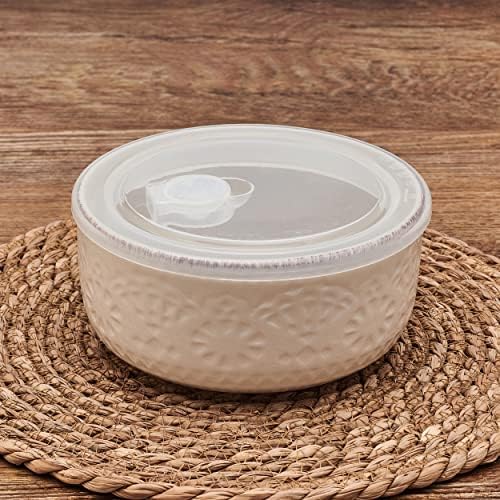 Pfaltzgraff Chateau Cream 16-Piece Stoneware Dinnerware Set, Service for 4, Off White