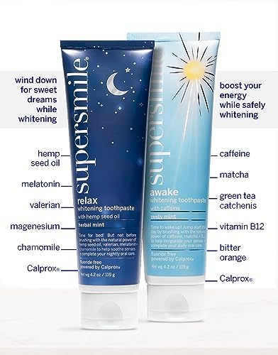 Supersmile Awake Zesty Mint Whitening Toothpaste, with Caffeine, 4.2 Oz