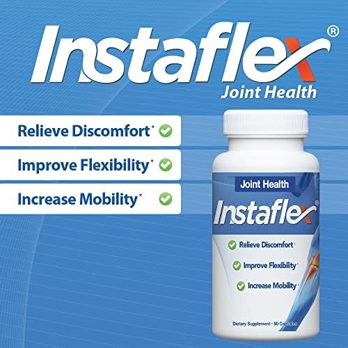 Instaflex Joint Support Supplement for Men and Women with Glucosamine, 90ct | Joint Health, Relieve Discomfort, Improve Flexibility, Increase Mobility