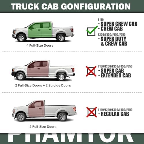 Upgraded Rear Under Seat Storage Box Compatible with 2015-2024 Ford F150 SuperCrew Cab & Crew Cab