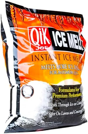 Calcium Chloride Ice Melt - Instant Snow and Ice Melt for Sidewalks, Driveways, Steps, and Parking Lots - Deicer for Concrete, Asphalt
