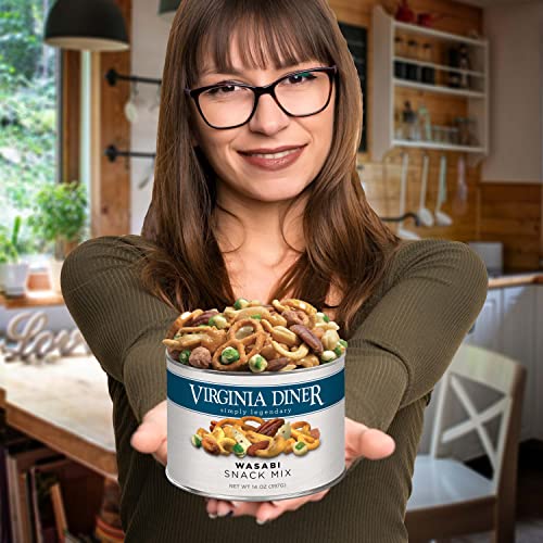 Virginia Diner Zatarain's Spicy Cajun Peanuts - Gourmet Cajun Peanuts Non-GMO, Preservative Free Gifts from Virginia Since 1929-18 Oz Can