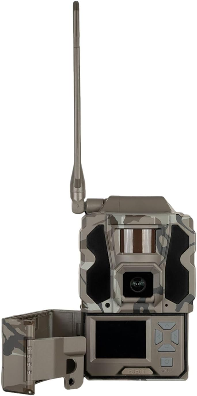 TACTACAM Reveal Ultra Cellular Trail Camera – 4K Photo, 1080P Video, Live Streaming, GPS, Low-Glow/No-Glow Flash, LTE – Includes Solar Panel