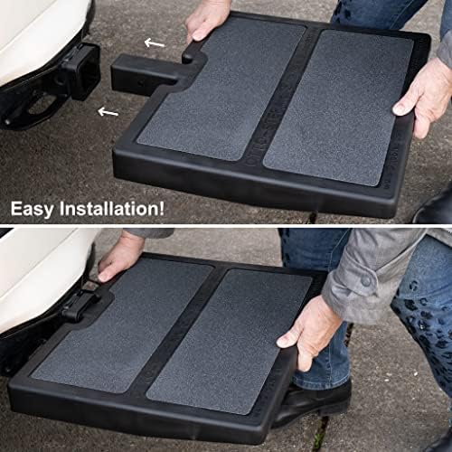 USA Made Otto Step Pet Ramp Step Helps Dogs Get in & Out of Car Van SUV | Portable Lightweight Dog Ramp | Simply Slide into 2 inch Trailer Hitch