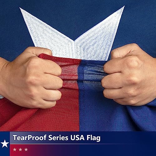 American Flag 4x6 ft: Long Lasting US Flag, Heavy Duty Nylon, Embroidered Stars, Sewn Stripes, Brass Grommets, UV Protection Perfect for Outdoors! USA Flag | 100% Heavy Duty Nylon UV Protection Premium Embroidered Stars Sewn Stripes Brass Grommets Long L…