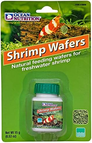 Ocean Nutrition Shrimp Wafers - Sinking Shrimp Food 0.53 oz (15 g) | Freshwater Shrimp Tank (Neocaridina, Caridina, Ghost Shrimp Live, Amano