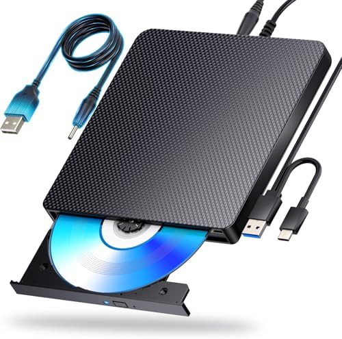 External Blu ray Drives Player Read/Write Compatible Bluray Burner USB 3.0 / Type-C BD/DVD/CD Burner Blu ray Player for pc
