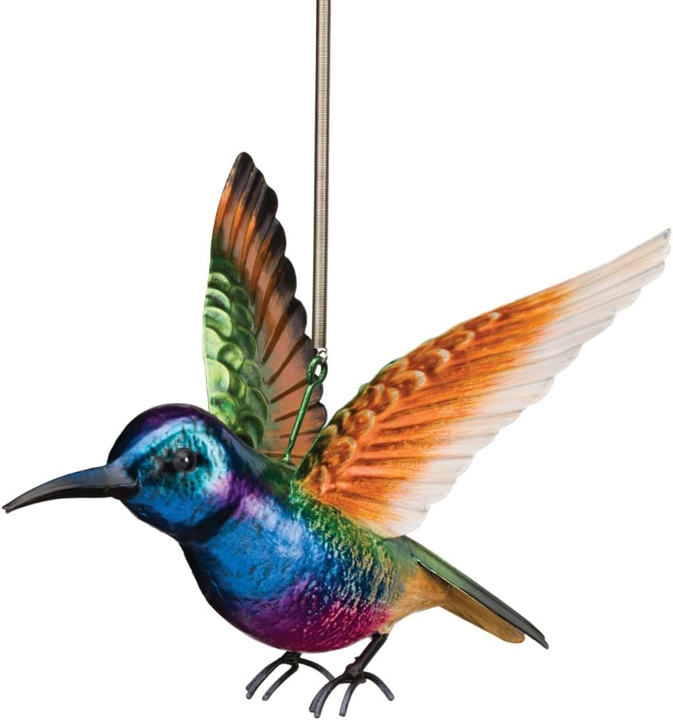 Regal Art & Gift Bird Bouncie, Hand-Painted Metal Spring Garden Decor
