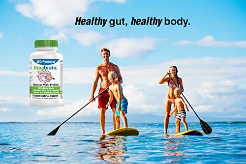 DrFormulas' Best Probiotics for Women & Men | Nexabiotic Multi Probiotic with Saccharomyces Boulardii, Lactobacillus Acidophilus, B. infantis, Prebiotic 60 Count Capsules (Not Pearls)