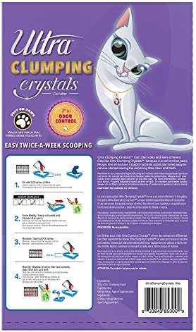 Ultra by Cat's Pride Clumping Micro Crystals Litter, Fragrance Free, 5lb
