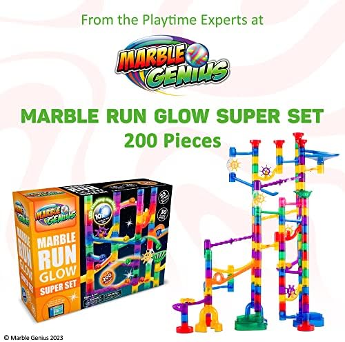 Marble Genius Space Theme Marble Run, 200 Pieces, STEM Toy