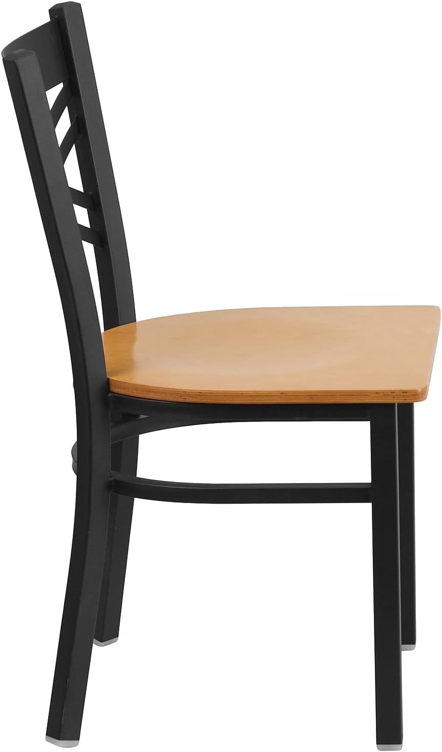 Flash Furniture Hercules Series "X" Back Metal Restaurant Chairs, Modern Upholstered Armless Dining Chairs for Restaurants/Kitchens, Set of 2, Black