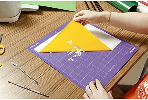 WORKLION Cutting Mat 12x12 Compatible with Maker/Maker 3/Maker 4/Air 2/Explore 3/4, Variety Sticky（Standard, Light