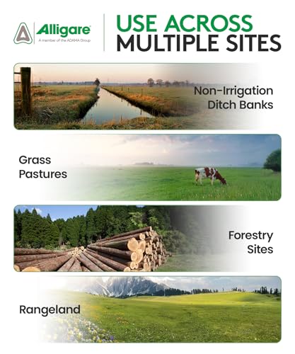 ALLIGARE - : Triclopyr 4 Herbicide Selective Weed Killer for Woody Plants, Brush for Forestry, Pastures, Rights-of-Way & Industrial Sites - Compare to Garlon 4 & Remedy - 1 Gallon
