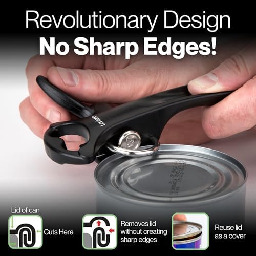 Lantana Can Opener (Smooth Edge/Safety), Handheld Manual, Bottle Cap Lifter