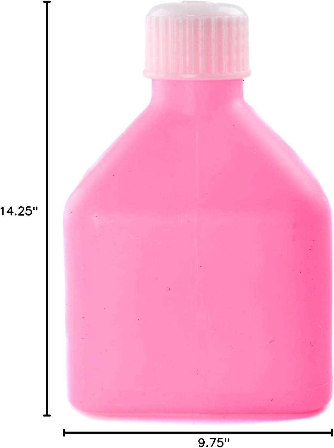 JEGS 80264 Square 2.5 Gallon Jug Pink | Square 2.5 Gallon Jug Pink for automotive tools garage applications; plastic construction