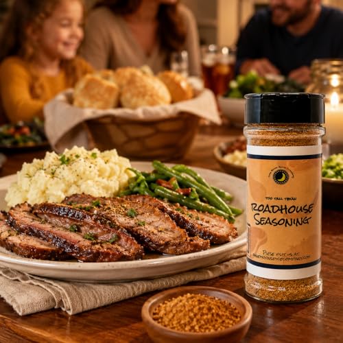 Premium | Roadhouse Steak Seasoning | Grilling & BBQ | 5.5 oz | Bold roadhouse-style blend for steaks, brisket, burgers, ribs, chicken, pork