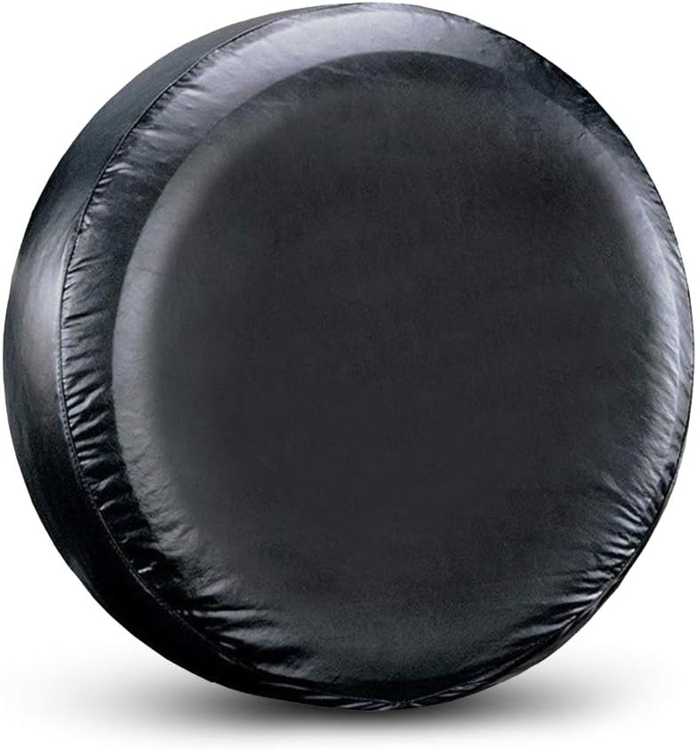 Spare Tire Cover Fit for Your SUV, Jeep, RV, Trailer, Truck, Waterproof Dust-Proof PVC Leather Tire Covers (15 inch for Diameter 27.56” - 29.53”)