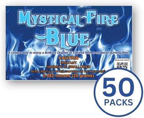 Mystical Fire Blue Fire Color Changing Packets Blue Fire Color Packets 50pk