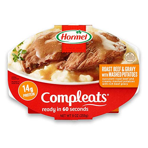 Hormel Compleats Roast Beef and Mashed Potatoes with Gravy, 9 Ounce