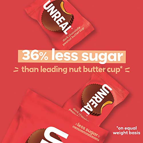 Unreal Dark Chocolate Peanut Butter Cups, 4.2 oz