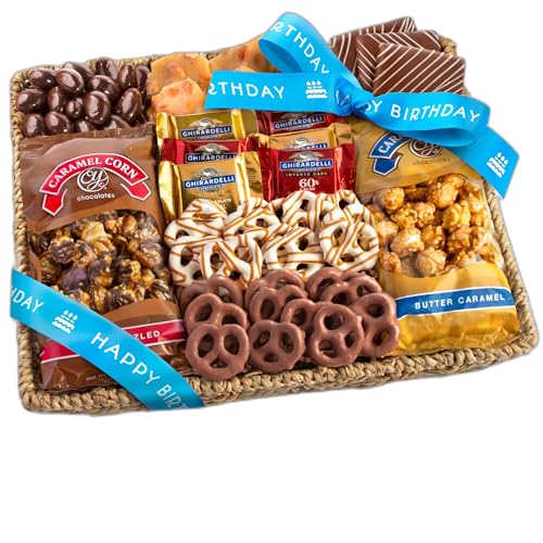 A Gift Inside Chocolate Gift Basket - Sweet Treats Gift Tray, Chocolates Gift Basket for Mom, Dad, Family & Friends