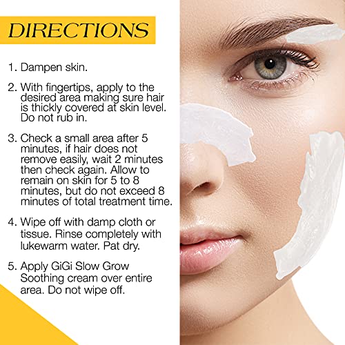 Gigi Hair Removal Cream, for the Face, and Calming Balm Set
