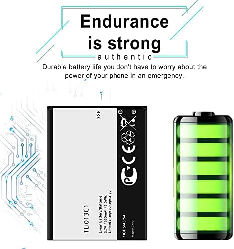 Battery TLi013C1 for TracFone Alcatel My Flip Myflip A405DL Replacement