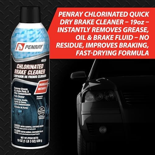 Penray 4820-12PK Chlorinated Brake Cleaner - 19-Ounce Aerosol Can, Case of 12