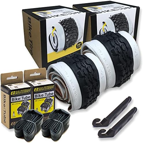 Classic White Wall Tires for Your Cruiser Wheels and Beach Cruiser Bike Accessories. 26 x 2.125 White Wall Bicycle Tires. with or Without Tubes. 1