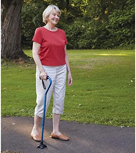 Carex Self Standing Sturdy Non-Slip Rubber, Stabilizing Four Pronged Cane Tip, Quad Cane Base Won't Scuff Floors, Adds Stability to Your Walking
