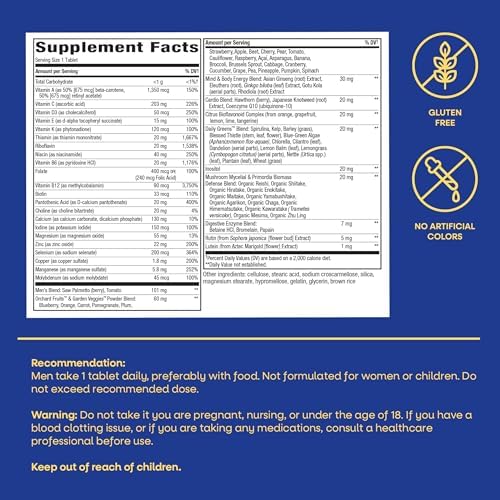 Nature's Way Alive! Men's 50 Plus Ultra Potency Multivitamin, 60 ct