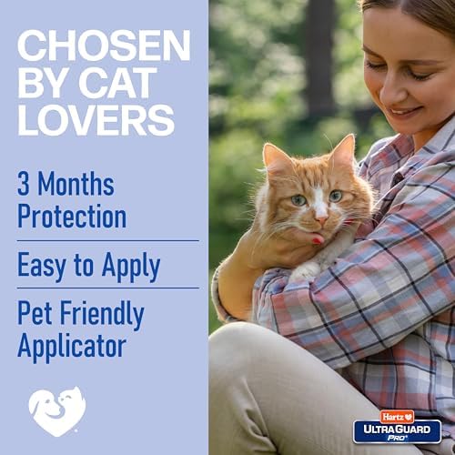 Hartz UltraGuard Pro Topical Flea & Tick Prevention for Cats and Kittens - 3 Monthly Treatments