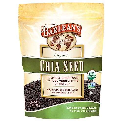Barlean's Forti-Flax Organic Ground Flaxseed, Omega-3 Fiber, 16oz, 2-Pack | Ground whole raw flax seeds, Lignans, ALA omega-3, Fiber, Non-GMO, Vegan, For smoothies, baking, oatmeal & yogurt