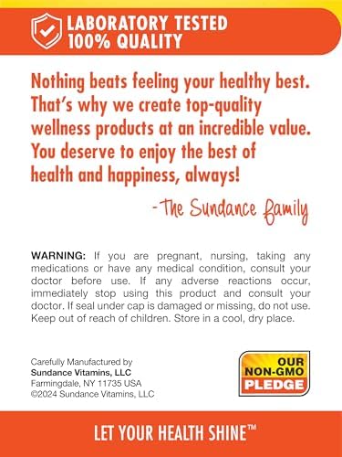 Sundance Calcium 600mg with D3 | 60 Caplets | Vegetarian, Non-GMO, and Gluten Free Supplement