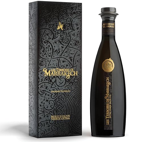 Les Terroirs de Marrakech Organic Olive Oil Extra Virgin, 17 fl oz | Premium Moroccan EVOO for Salads and Bread Dipping, Carbon Neutral, Smooth & Polyphenol-Rich, Trusted By Award-Winning Chefs