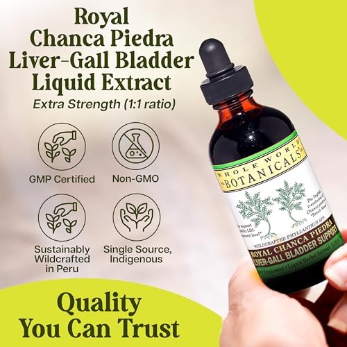 Whole World Botanicals Royal Chanca Piedra – Liver & Gallbladder Support – Herbal Supplement – Liquid Extract 4 oz – Traditional Amazon Herb