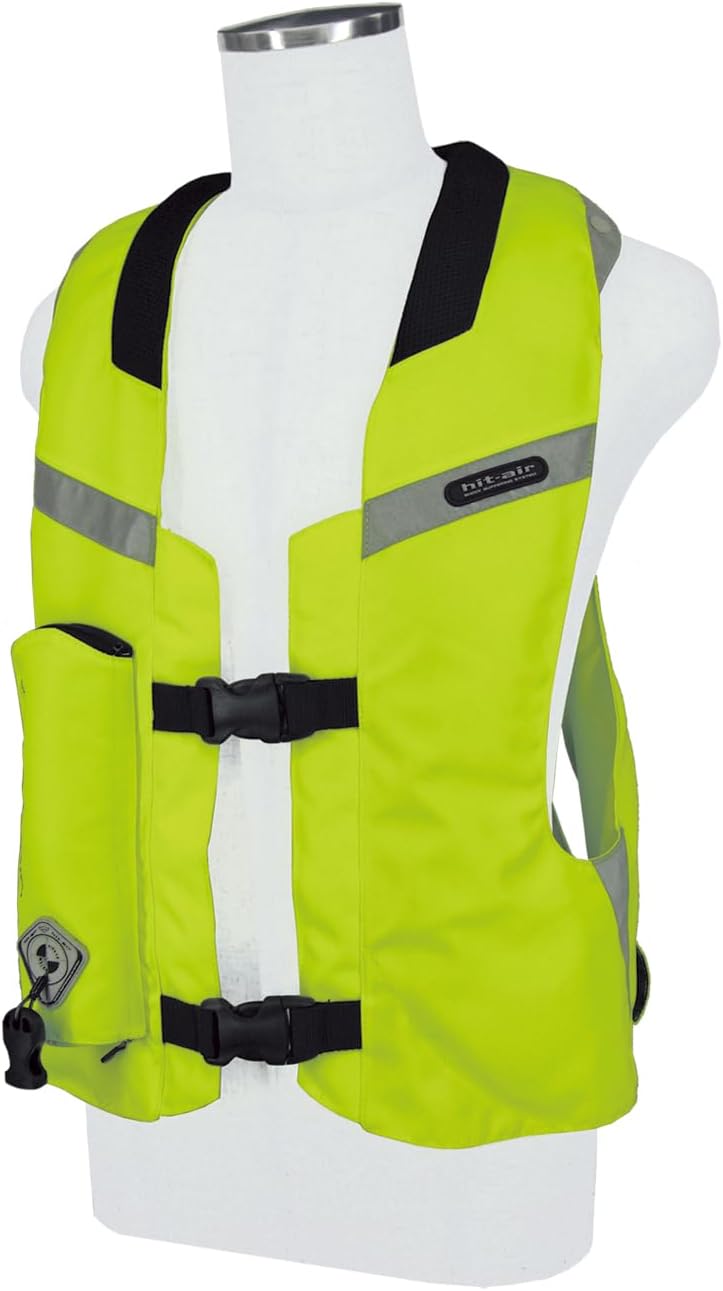 Hit-Air MLV Airbag Vest – Motorcycle Safety Vest with Automatic CO2 Deployment – Lightweight, Reusable, Adjustable Fit – Unisex Protective Riding Harness