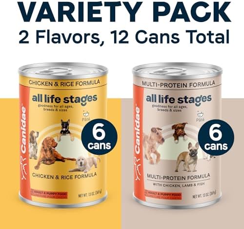 Canidae All Life Stages Premium Wet Dog Food for All Breeds, All Ages, Chicken & Rice Recipe, 13 oz. (Case of 12)